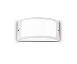 Applique Moderna Rex-1 Alluminio-Materie Plastiche Bianco 1 Luce E27