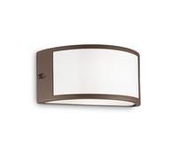 Ideal Lux Lampada da parete REX-1 AP1 Alluminio 1 luce E27 per esterno Coffee