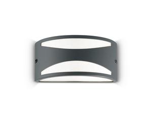 Applique Moderna Rex-3 Alluminio-Materie Plastiche Antracite 1 Luce E27
