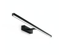 Applique Moderna Riga Metallo Nero Acrilico Led 24W 3000K