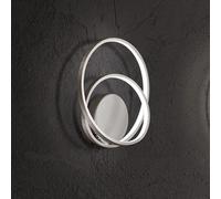 Applique Moderna Ritmo Metallo Grigio Led 28W Dimmerabile Ip20