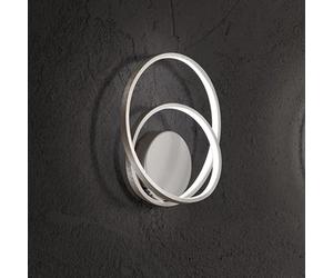 Applique Moderna Ritmo Metallo Grigio Led 28W Dimmerabile Ip20