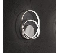 Applique Moderna Ritmo Metallo Grigio Led 28W Dimmerabile Ip20