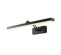 Applique Moderna Rodi Acciaio Nero Policarbonato Led 13,3W 3000K