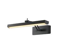 Applique Moderna Rodi Acciaio Nero Policarbonato Led 8,9W 3000K