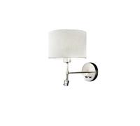 Applique Moderna Round Hotel Metallo Cromo E27 Led 1W 3000K Ip20