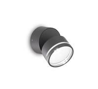 LAMPADA DA PARETE OMEGA AP ROUND ANTRACITE 4000K