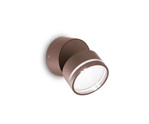 Applique Moderna Round Omega Metallo Coffee Led 7W 4000K Luce Naturale
