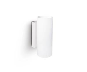 Applique Moderna Round Paul Metallo Bianco 2 Luci 3W 3000K Luce Calda