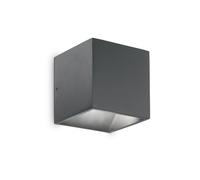 Applique Moderna Rubik Alluminio Antracite Led 8,5W 3000K Luce Calda