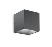 Applique Moderna Rubik Alluminio Antracite Led 8,5W 4000K Luce Naturale