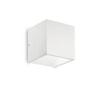 Applique Moderna Rubik Alluminio Bianco Led 8,5W 4000K Luce Naturale