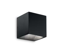 Applique Moderna Rubik Alluminio Nero Led 8,5W 3000K Luce Calda
