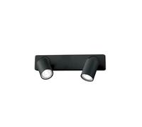 Ideal Lux RUDY AP2 ROUND NERO Mod. 229034 Lampada Da Parete 2 Luci