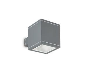 Applique Moderna Snif Square Alluminio Antracite 1 Luce G9 3W 3000K Luce Calda