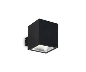 Applique Moderna Snif Square Alluminio Nero 1 Luce G9 3W 3000K Luce Calda