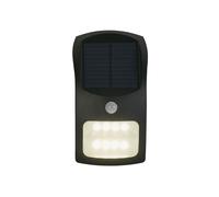 Applique Moderna Solare Policarbonato Nero Bianco Led 1,8W 3000K
