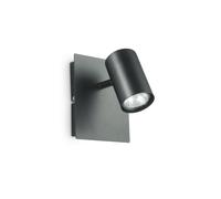 Applique Moderna Spot Metallo Nero 1 Luce Gu10