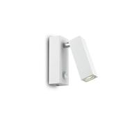 Applique Moderna Square Page Metallo Bianco Led 3W 3000K Luce Calda