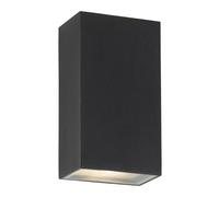 Lampada Applique per Esterni da Parete Haustürlampe 2 Fiamma LED Balcone Nero H [EEK: G]