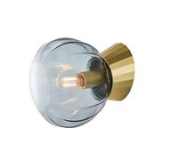 Applique Moderna Sydney Base Oro E Sfera In Vetro Fumé 1 Luce E14 [EEK: A++]