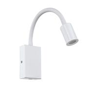 Applique Moderna Tazzoli Acciaio Bianco Luce Led Integrato 3,8W [EEK: A++]