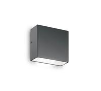 IDEAL LUX Applique Moderna Tetris-1 Alluminio Antracite 1 luce 3W 3000K (G9)