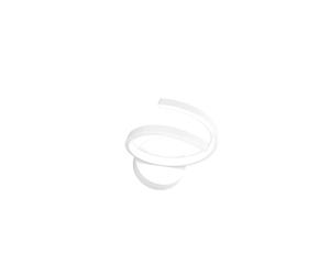 Applique Moderna Tornado Alluminio Bianco Led 12W