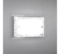 TRAY APPLIQUE PICCOLA 1 LUCE FOGLIA ARGENTO 1087-AP-FA