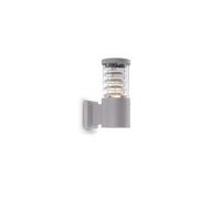 Applique Moderna Tronco Alluminio Grigio 1 Luce E27 [EEK: A++]