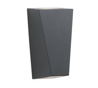 Applique Moderna Troy Alluminio Nero 2 Luci Gu10