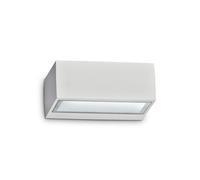 Applique Moderna Twin Alluminio Bianco 1 Luce G9 3W 3000K Luce Calda