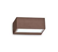 Applique Moderna Twin Alluminio Coffee 1 Luce G9 3W 3000K Luce Calda