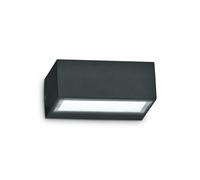 Applique Moderna Twin Alluminio Nero 1 Luce G9 3W 3000K Luce Calda