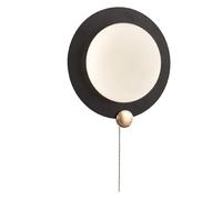 Applique moderno tondo 10W nero e oro con tecnologia CCT fredda calda naturale [EEK: F]