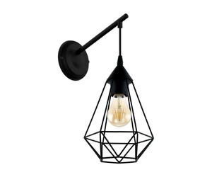 Applique moderno vintage design nero 1 luce GL0498