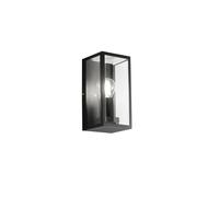 APPLIQUE MONDRIAN NERA 1 LUCE ATTACCO E27 IP44 11X13X23,6CM IN METALLO E VETRO