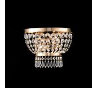 Bonetti Illumina Lampadario da parete classico in metallo 2 luci con strass in c [EEK: A++]