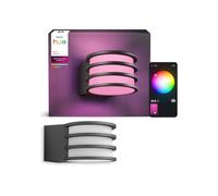 Applique murale connessa Philips Hue Lucca esterna Antracite IP44 Zigbee, fino a 1100 lm, White and Color ambiance - Nouvo