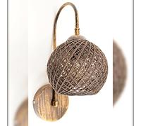 Applique murale d'intérieur, Lampada da Parete Creativo Metallo, Illuminazione Industriale Classica, Marrone 25x25x25 cm