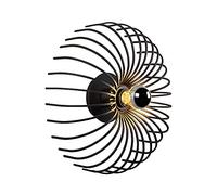 Applique murale d'intérieur, Lampada da Parete Creativo Metallo, Illuminazione Industriale Classica, Nero 12x12x36 cm