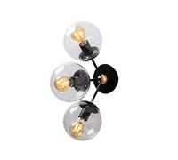 Applique murale d'intérieur, Lampada da Parete Creativo Metallo, Illuminazione Industriale Classica, Nero 30x15x44 cm