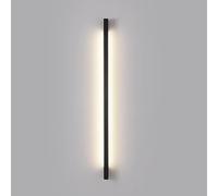 Applique murale LED linéaire noire à longue bande, intensité variable, minimaliste, pour intérieur, luminaire doré pour couloir, bar, salle de bain, salon, chambre à coucher, chevet, cuisine, escalier
