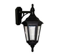 Applique Nera IP44 Rustica Resistente Ai Raggi UV Impermeabile E27 Lampione