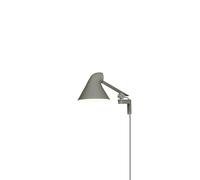 Applique NJP Braccio Corto 2700K Luce Alluminio/ Grigio