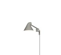 Applique NJP Braccio Corto 3000K Luce Alluminio/ Grigio