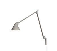 Applique NJP Braccio Lungo 3000K Luce Alluminio/ Grigio