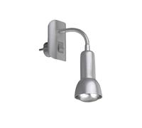 Applique Nordico Paku Metallo Argento 1 Luce E14 [EEK: A++]