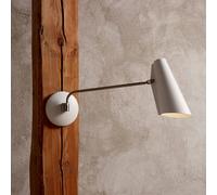 Northern Birdy Swing Lampada da parete, bianco/acciaio