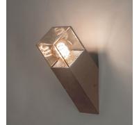 Applique Obliqua Marrone da Parete E27 Portalampada da Esterno Alluminio Moderno